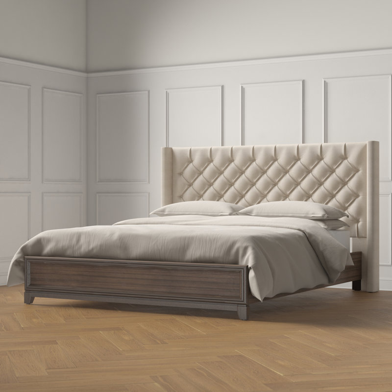 Isolde Upholstered Wingback Headboard & Reviews Joss & Main